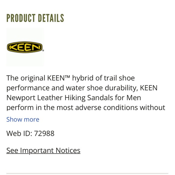 Men’s Keen Newport Leather Sandals, size 13 - Picture 9 of 10